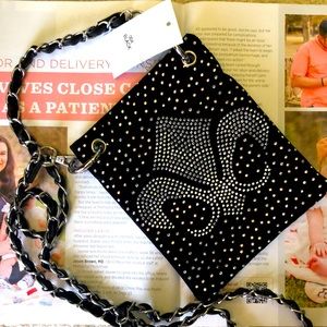 Women Bags Handbags Flannel PU Crossbody  Fashion Female Shoulder Bag Rhinestone